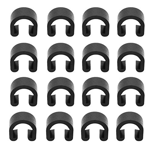 Saipe 40pcs Plastic Bicycle C-Clips Clamps Housing Hose