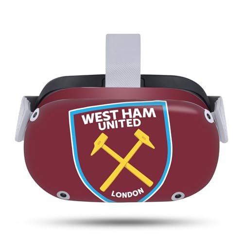 Head Case Designs Officially Licensed West Ham United FC Oversized Art Vinyl Sticker Skin Decal Cover Compatible with Meta Quest 2