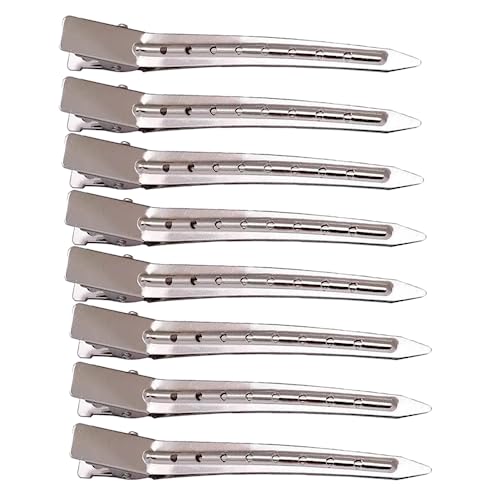 Pinza de Pelo, 8 Piezas Pinza de Pelo de Duckbill, Clips de Pelo Profesionales, Para Peinado y Maquillaje