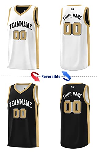 Custom Reversible Basketball Jersey For Men And Youth With Personalized Name And Number Printing_voghion.com