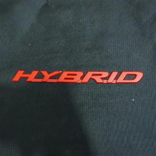 Image of 1x Metal Hybrid Emblem Fits for 19-23 Rear Door Left Hand Badge Decals (Red)