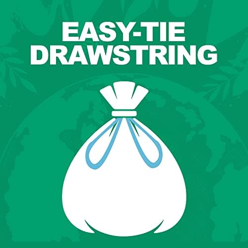 20 Ecobag Heavy Duty Drawstring Refuse Sacks - 80L Black , 231
