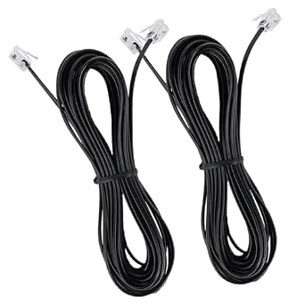 Câble Téléphone Rallonge RJ11 6P2C – 16,4 Pouces (5 M), Neuf, Uxcell