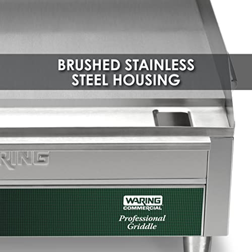 Waring Commercial Wgr240X Electric Countertop Commercial Griddle, 25.5X28.75X14.125, Stainless Steel #TOP2