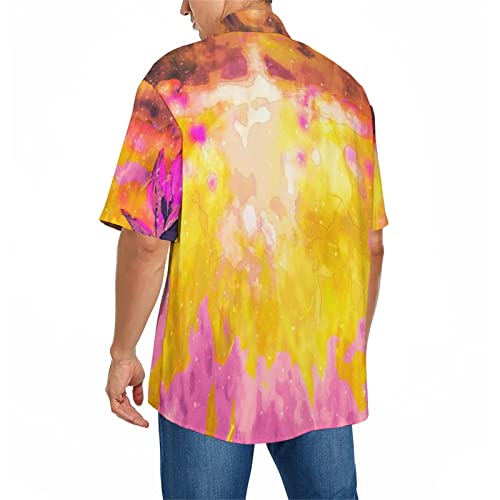 Shirt For Men Grandfather Fashion Spring Summer Casual Short Sleeve Turndown Neck Printed T Shirts Top #TOP3