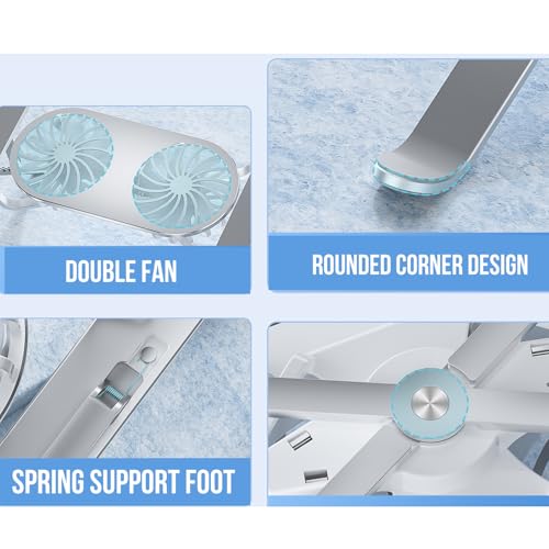 Versatile Laptop Coolers Stand Alluminio Notebook Con Raffreddamento Migliorato Notebook Holder Per 13-21 Pollice Laptop - 3