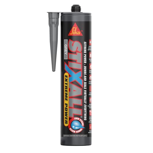 Sika Stixall – Extreme Power Sealant and Adhesive – Waterproof – Grey – 290ml