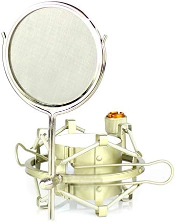 microphone 54-60mm Metal Mount Stand Microphone Spider Shockproof Mic Wind Screen The shock mount can effectively reduce handling noise
