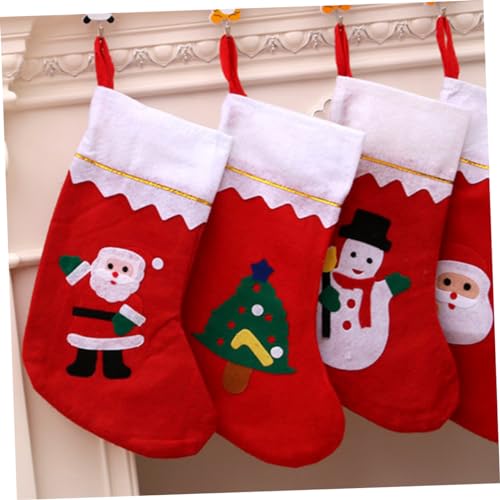 6 Unidades meias de doces de natal decoração da árvore de natal sacos de doces de natal meias doces