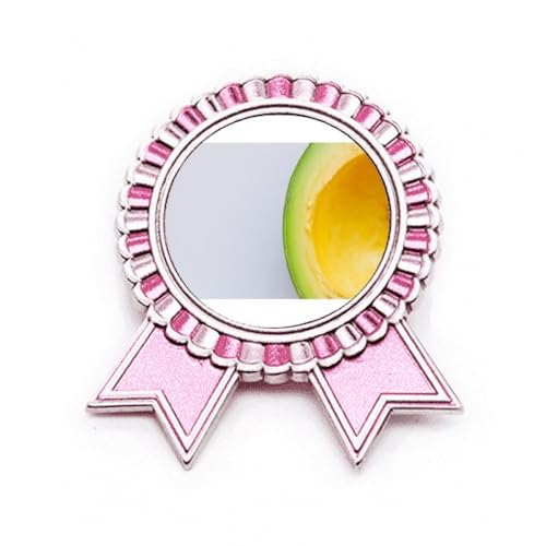 Broche avocat fruits tropicaux en métal, cadeau original rose