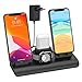 Produktbild SIMPFUN Kabelloses Ladegerät, 4 in 1 Wireless Ladestation Mit Ladegerät Kabelloses Ladegerät für iPhone iWatch Airpods mit 3 USB-Geräten 7.5 W für iPhone11/Pro Max/XS/XR/X/8(Kein iWatch-Ladekabel)