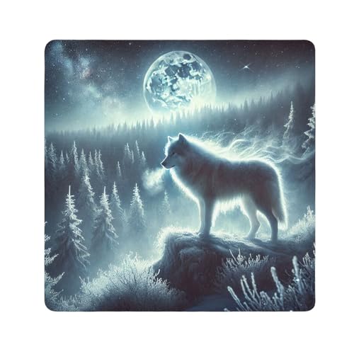 Joko Ivery Winter Wolf Moonlit Night Blue Protective Wrap 13.8