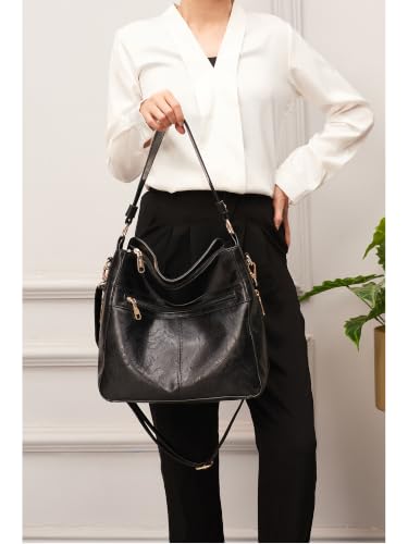 Image of Purses For Women Handbags And Wallet Set Large Hobo Crossbody Bag Ladies Purse Totes 4 PCS | And Wallet Set