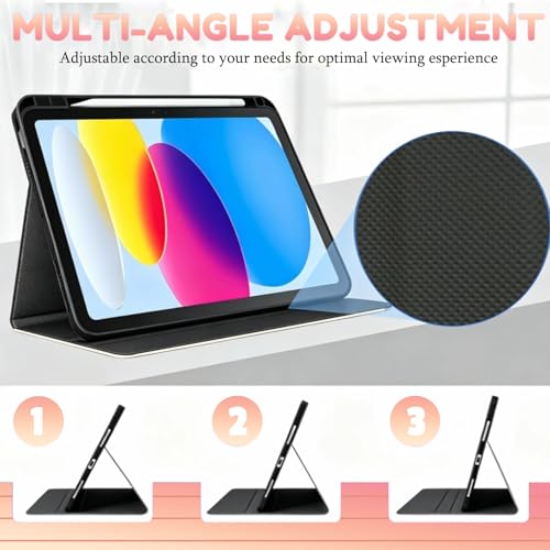 Coque iPad 11 2025 chat tricolore avec porte-crayon antichoc