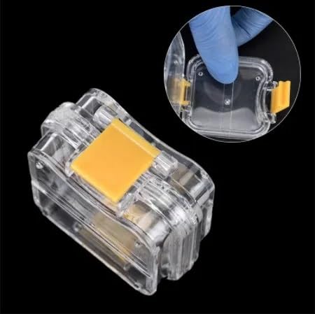 Caja de Corona pequeña con película Flexible Transparente, Material de Herramienta Dental de plástico, Almacenamiento Interno, 10 Uds.