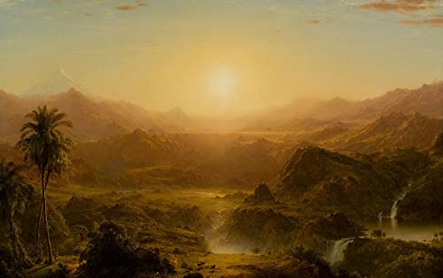Impresión en lienzo de los Andes ecuatorianos: elegancia artística de 60x90cm