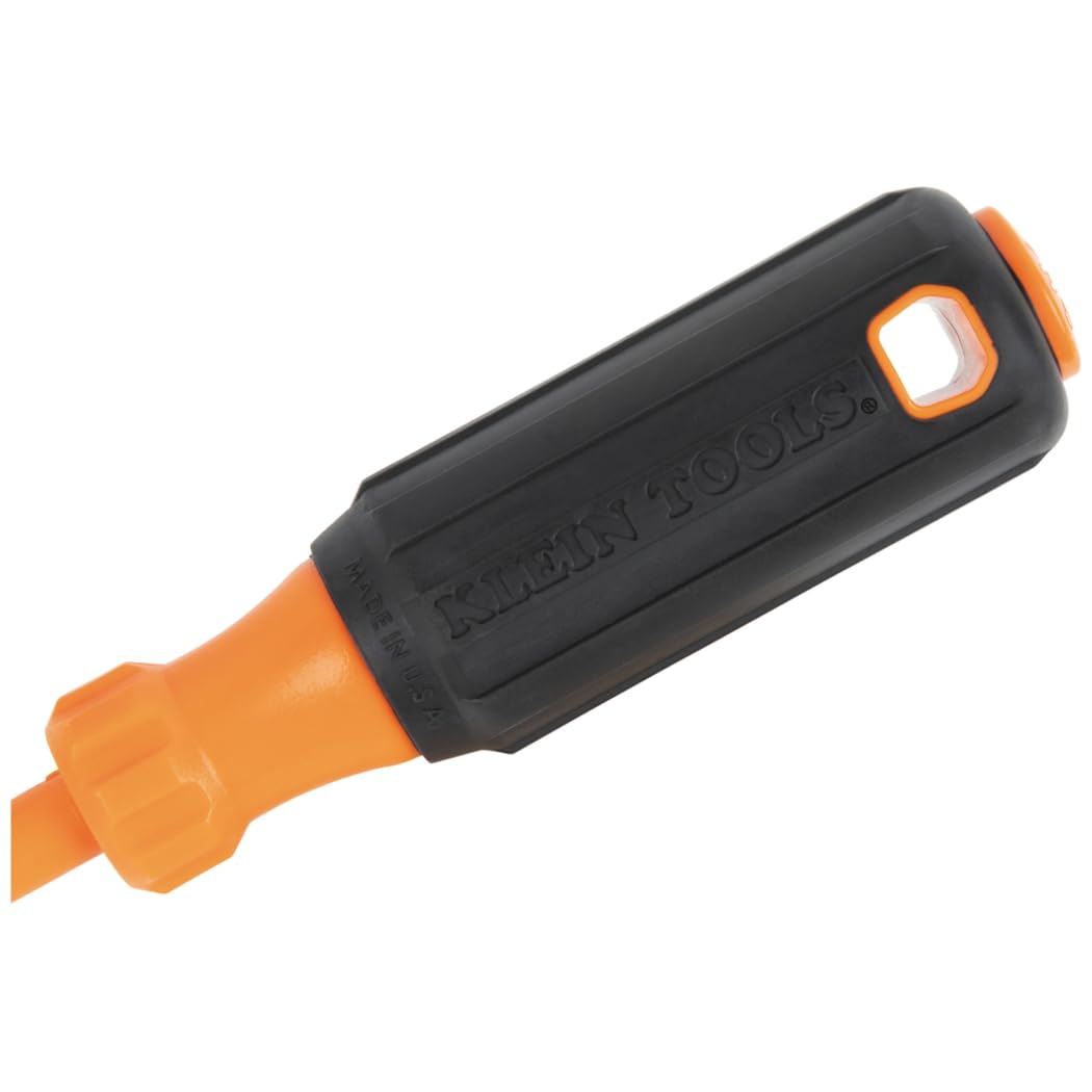 Klein Tools 85077INSR Set di cacciaviti isolati con magnetizzatore, Made in USA, cacciaviti elettrici 1000V, Phillips, scanalati, quadrati, 7 pezzi