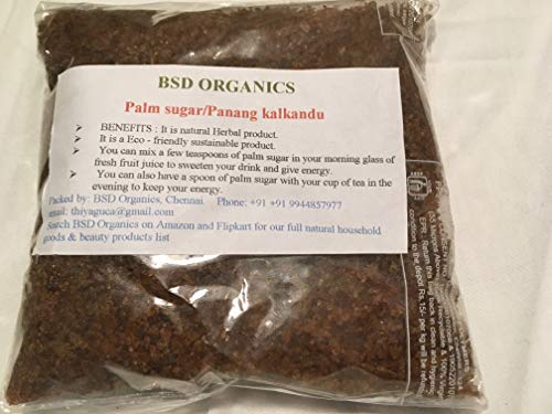 BSD Organics Natural Palm Sugar/Panang kalkandu/taad ke cheenee/Tāḷe sakkare/Kalkandu -250g