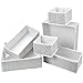 Jinlaili Organizador Cajones Ropa, 6 Cajas Organizadoras Cajones Tela,Organizadores de Cajones Plegables,Cajas de Tela Almacenaje para Sujetadores Bragas y Calcetines,Cajas Organizadoras Armarios Ropa