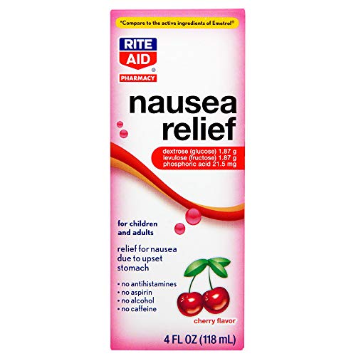 Rite Aid Upset Stomach & Nausea Relief Liquid Medication, Cherry Flavor- 4 fl oz