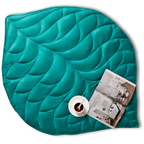Image of Kaisa Weighted Blanket for Adults(5 lbs, 23 inchx29 inch), Weighted Lap Blanket Machine Washable, Small Heavy Blankets with Glass Beads for Home Sleep &Travel,Green