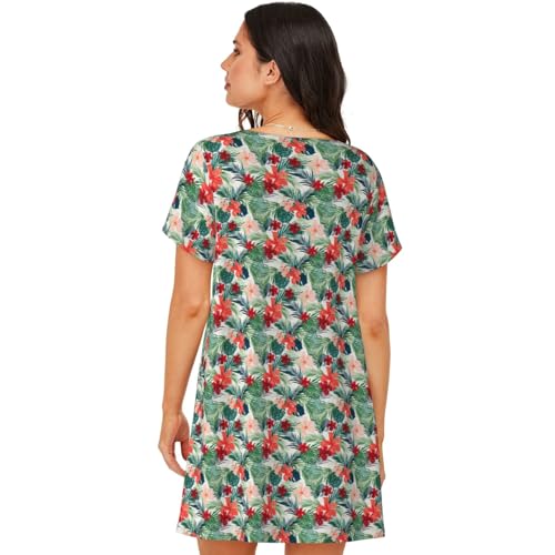 Chemise de nuit légère pour vos douces nuits d'été fleuries