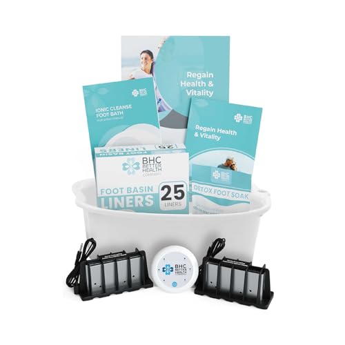 Ionic Foot Bath Detox Machine - Foot Spa Bath for Home Use - Free Regain Health & Vitality Booklet &