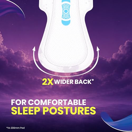Image of Proease Go Sleep XXL Sanitary Pads for Women | 7 XXL Night Pads | Overnight Protection | Sleep Longer for 2 hours Even on Day 2 | No Leakage Worries | 4X Faster Absorption | 2X Wider Back