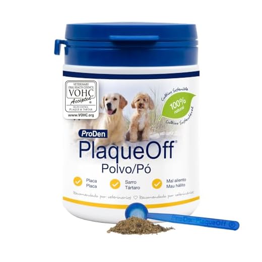 ProDen PlaqueOff Powder - Polvos para perros y gatos, 180 g, para el mal aliento, placa bacteriana, sarro