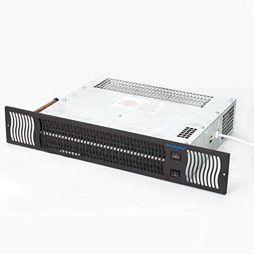 Greened House Diamond 500 Central Heating Kitchen Plinth Heater Black