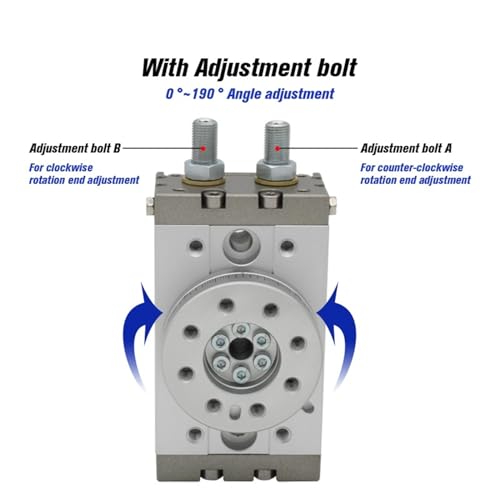 Cylindre rotatif MSQB20A pour automatisation de 0 à 190°
