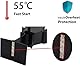 Ofenventilator, Holzofenventilator, Kaminventilator Ohne Strom, Kaminlüfter Wärmebetriebener Ventilator 4 Flügel für Holzscheitöfen