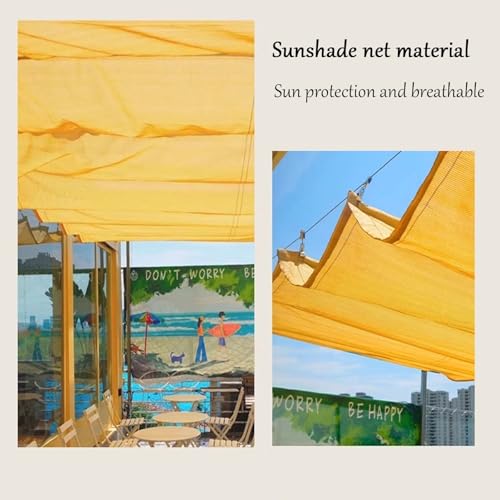Auvent rétractable imperméable bloque le soleil pour pergola extérieur - 7