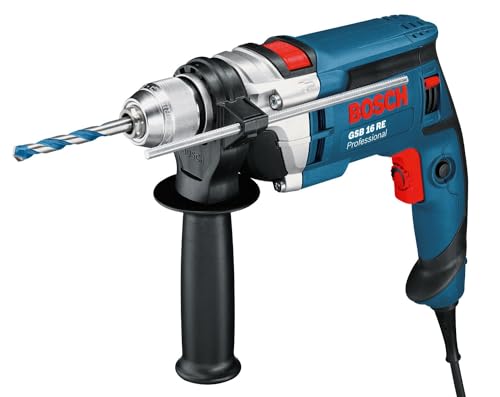 Bosch GSB Electrónica W 16 RE Profesional 0 601 14E 50 - Taladro Percutor 750 W - Electrónica de Control - Bloqueo del...