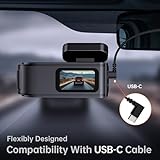 Dash Cam Front and Rear 2.5K+1080P, Ultra HD Dash Cam Built-in WiFi, Dual Car Camera with 32GB Card, 170°Wide Angle, Super Night Vision Dashcam with Parking Mode, G-Sensor, App Control, Loop Recording - Image 8