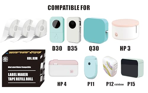 Image of D30 Labels for Phomemo D30 Labels Tape for NADA Print N10 Printer 12mm*40mm