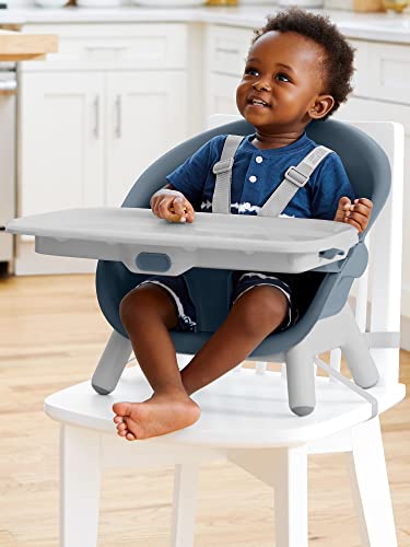 Image of Skip Hop Baby High Chair 4 in 1 Convertible High Chair, EON, Slate Blue