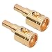 Fydun 2pcs 0GA Wire Reducer Terminal Connector 1/0 Gauge to 4 Gauge Wire Reducer Pure Copper Gold-Plated for Car Audio Amplifier Modification