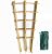 SWANGSA 6 Pack Bamboo Trellis 24 Inches for Climbing Plants, Fan-Shaped Bamboo Plant Trellis Cucumber Tomato Trellis with 50pcs Twist Ties for Outdoor and Indoor Potted Plants