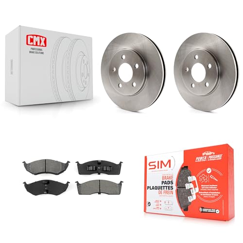 Transit Auto Front Disc Brake Rotors And Semi-Metallic Pads Kit Replacement For Dodge Caravan Grand Plymouth Voyager Chrysler Town & Country K8S-104996 by Transit Auto - Used condition - CA$31.98