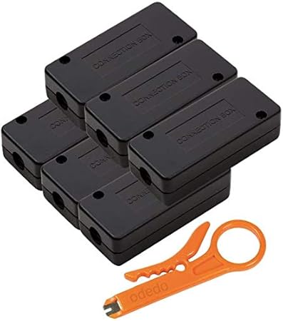 odedo Set LSA modulo di collegamento con attrezzi per Cat 5 Cat 6 Cat 6A Cat 7 connettori LSA per riparare estendere cavi di rete e cavi di posa Connection Box metallizzato 6