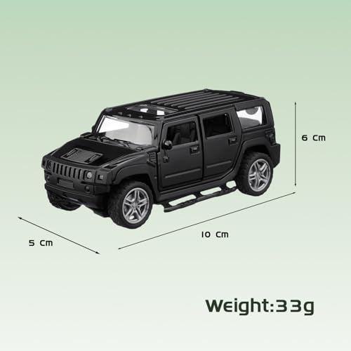 Image of Amazon Brand - Metal Die Cast 1:37 Humm | Black | Collectible & Durable