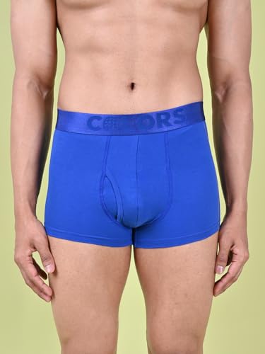 Image of Rupa Colors Pep Collection Trunk for Men, Cotton Blend, Anti Ride-Up, Snug Fit, Pack of 1