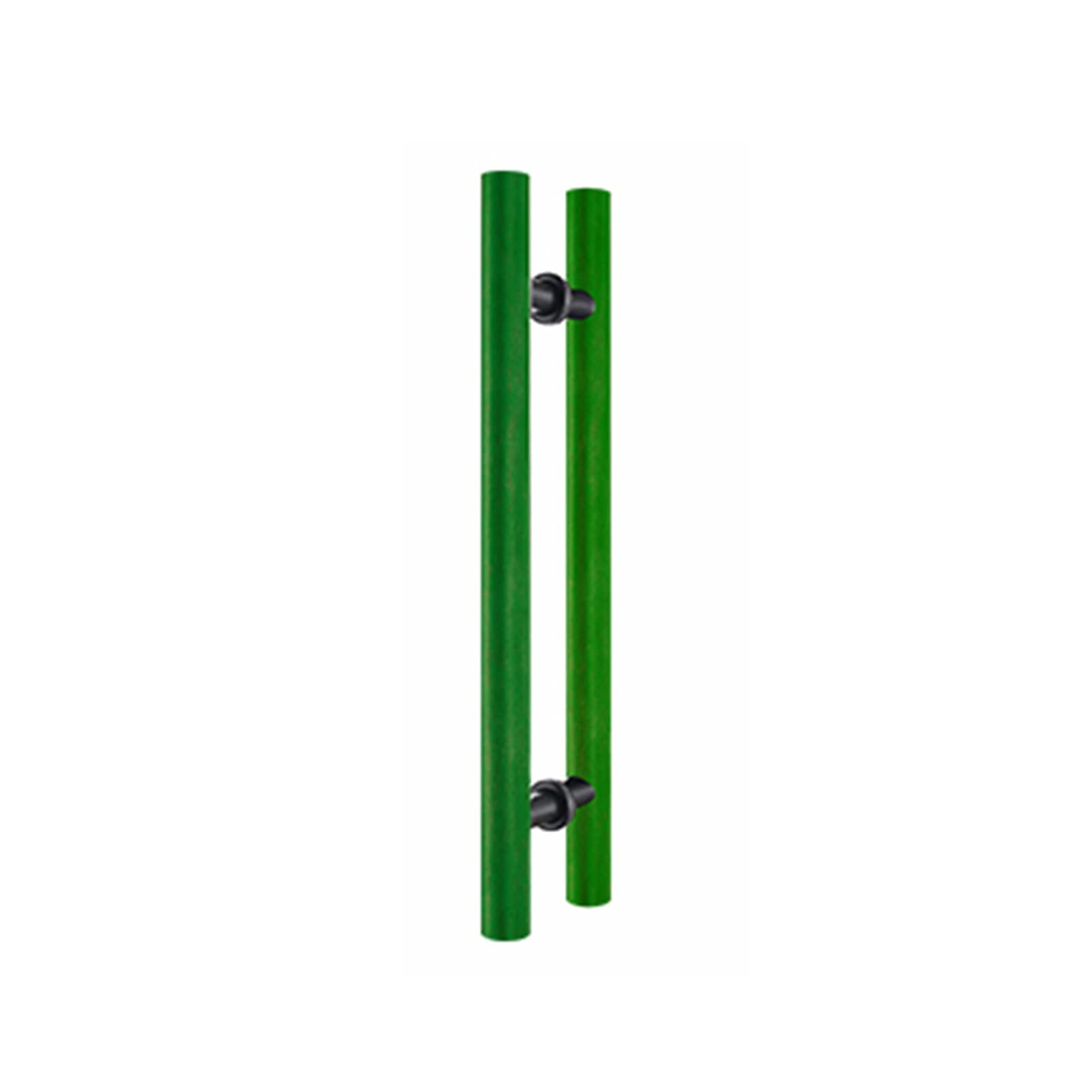ADGCFKOP Shower Door Handle, Solid Wood Sliding Door Handles,Shopping Malls Hotels Stores Clubs Home Glass Metal Doors Double Sided Door Pull Handle(Green,Length: 40cm(15.7inch))