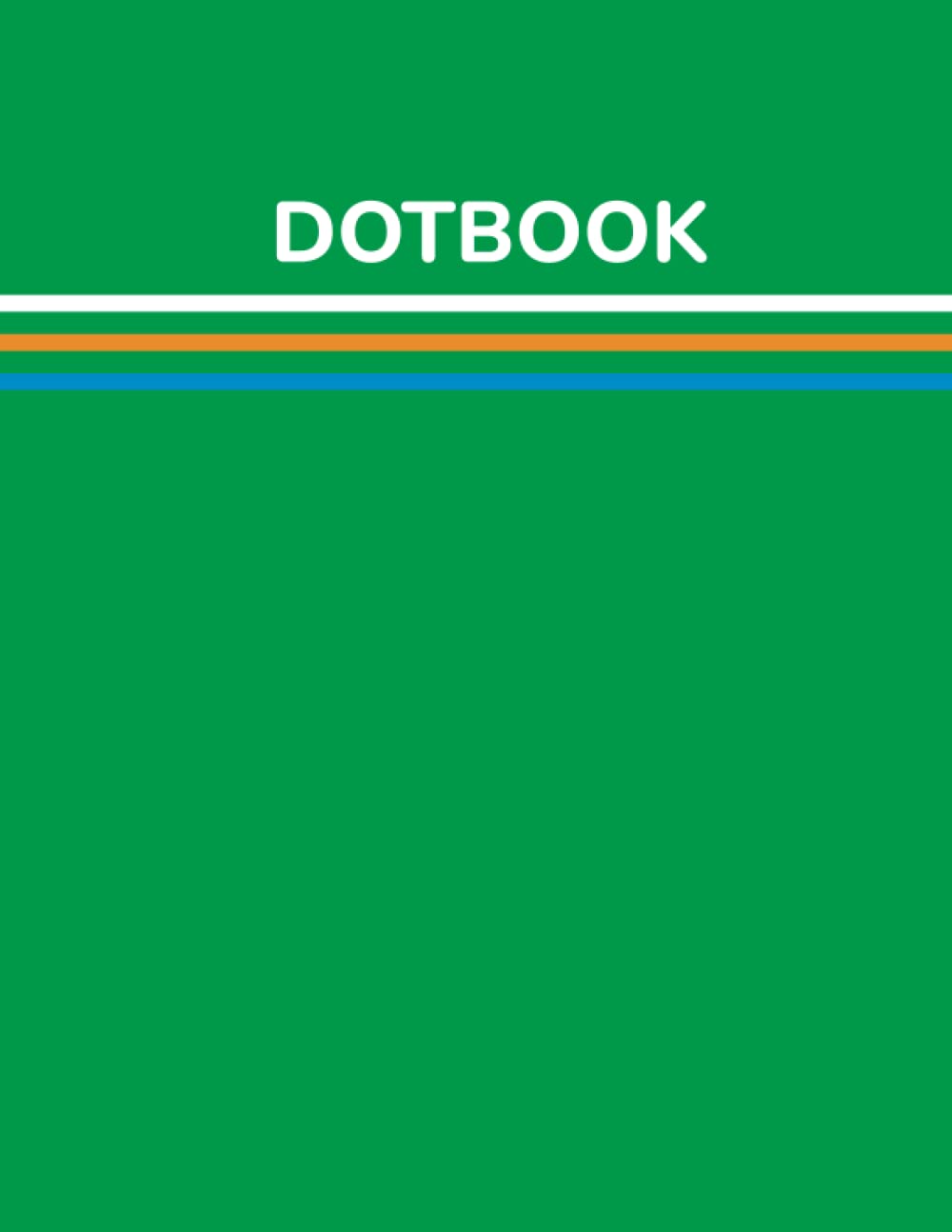 Composition Notebook: DotBook, Tree Lines - Blank Dot Gird Patterns, Lime Green