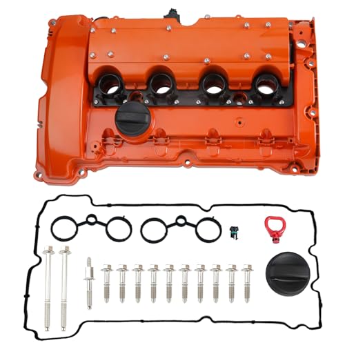 MITZONE N14 Aluminum Valve Cover Kit Compatible with 2007-2014 Mini Cooper 2013-2016 Mini Cooper Paceman 1.6L L4 Replace 11127646555 11127561714