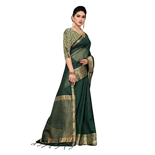 Image of PISARA Women Banarasi Cotton Silk Saree