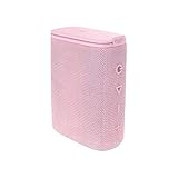 Altavoz Round Up 2 de Vieta Pro, con Bluetooth 5.0, True Wireless, Micrófono, Radio FM, 12 Horas de autonomía, Resistencia al Agua IPX7 y Entrada Auxiliar; Acabado en Color Rosa Palo.