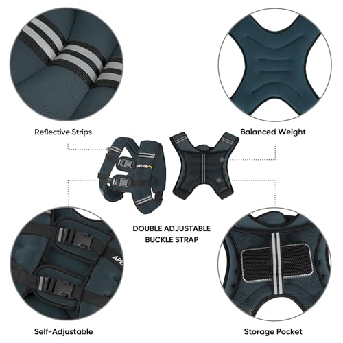Image of APEXUP Weighted Vest Men Women, Weight Vest for Women Workout Equipment for Strength Training Running