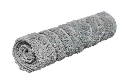 Image of Plain Super Soft Anti Skid (40x60 cm) Super Absorbent Mats Microfibre 2000 GSM Door Mats for Home /Bathroom /Bedroom /Kitchen /Floor Mat (Pack of 1) Pattren - Solid, Color - Grey